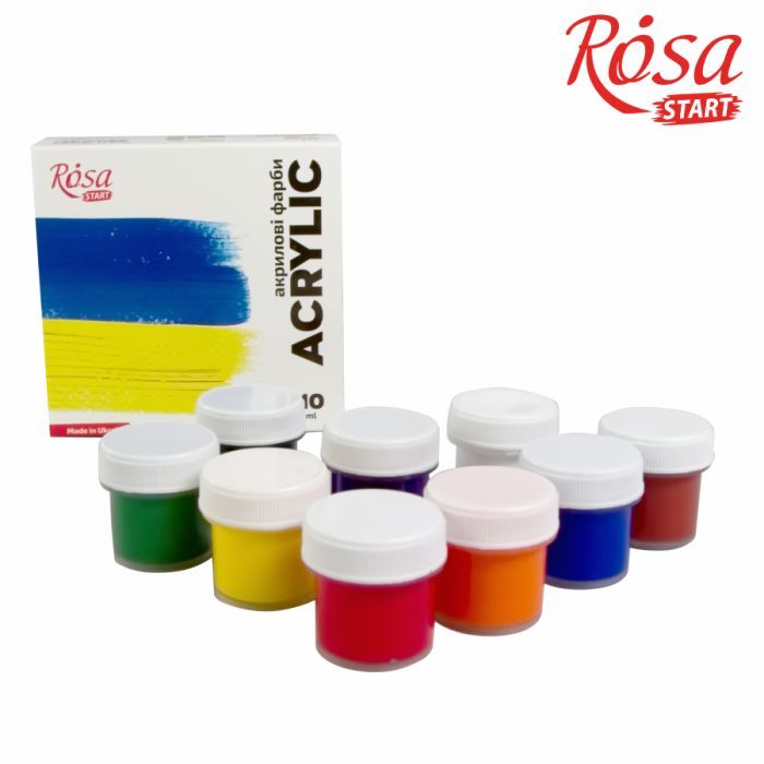Акриловые краски Rosa START Ukraine 9 x10 мл (4823098531043) изображение 2