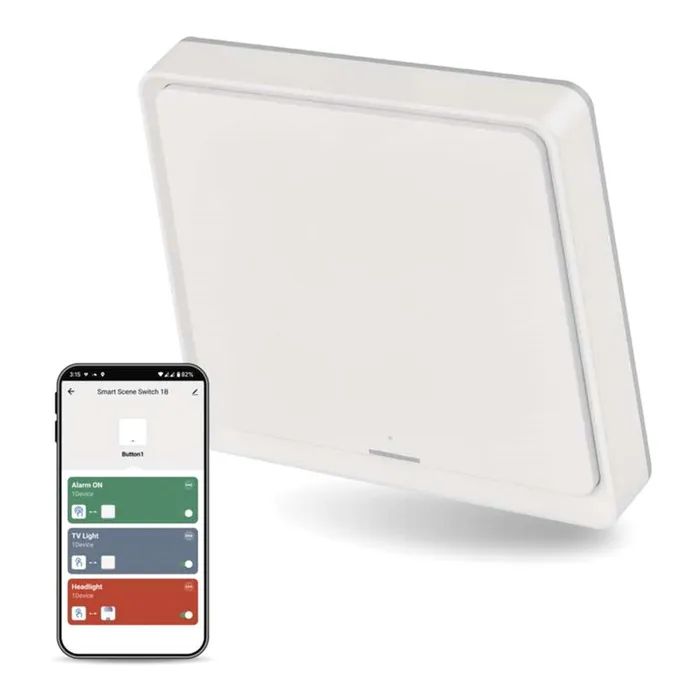 Розумний вимикач EMOS H5011 1 button ZigBee 3.0 White (H5011) зображення 2
