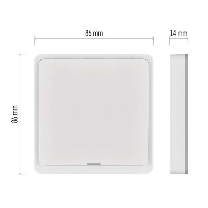 Розумний вимикач EMOS H5011 1 button ZigBee 3.0 White (H5011) зображення 9