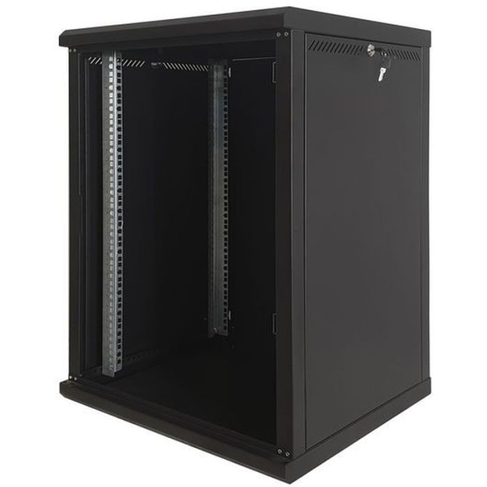 Шкаф настенный Eserver 12U 600х600х637 (Ш*Г*В), стекло (ES-Е1260B) изображение 2