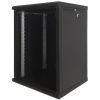 Шкаф настенный Eserver 12U 600х600х637 (Ш*Г*В), стекло (ES-Е1260B) изображение 2