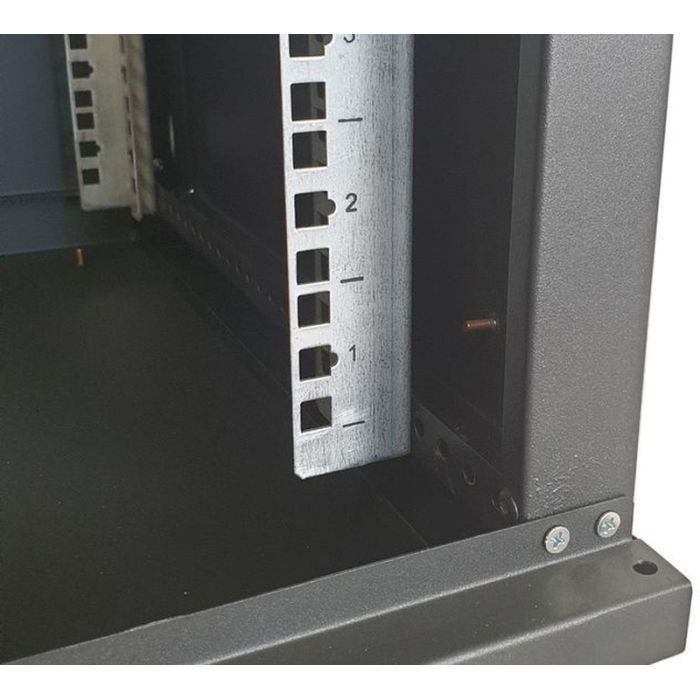 Шкаф настенный Eserver 12U 600х600х637 (Ш*Г*В), стекло (ES-Е1260B) изображение 6