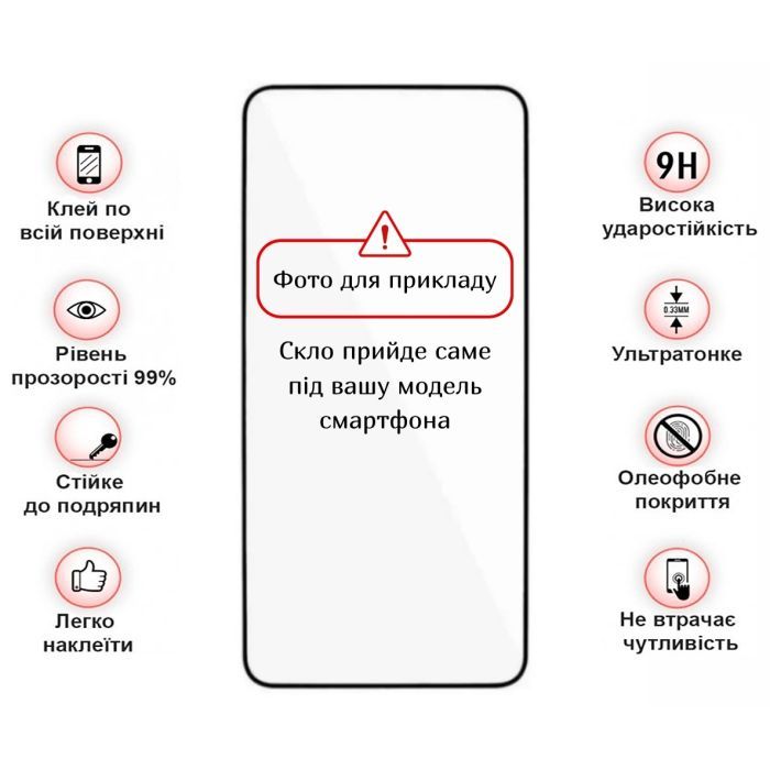 Скло захисне BeCover Motorola Moto G06 / G06 Power 4G Black (714364) зображення 3