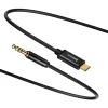 Кабель мультимедійний USB-C to 3.5mm M 1.2m black Baseus (CAM01-01) зображення 2