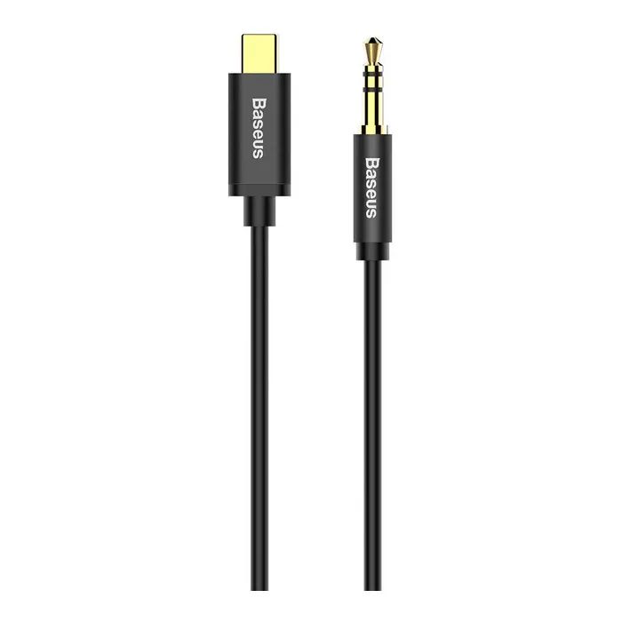Кабель мультимедійний USB-C to 3.5mm M 1.2m black Baseus (CAM01-01) зображення 3