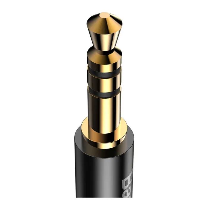 Кабель мультимедійний USB-C to 3.5mm M 1.2m black Baseus (CAM01-01) зображення 4