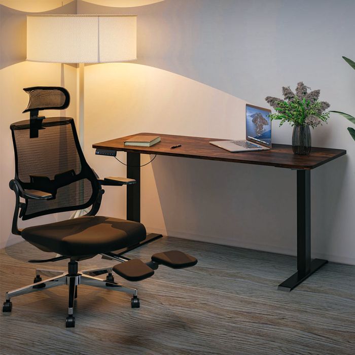 Компьютерный стол Mealux PowerDesk Duo Walnut (EVO-242 Duo Walnut /B) изображение 4