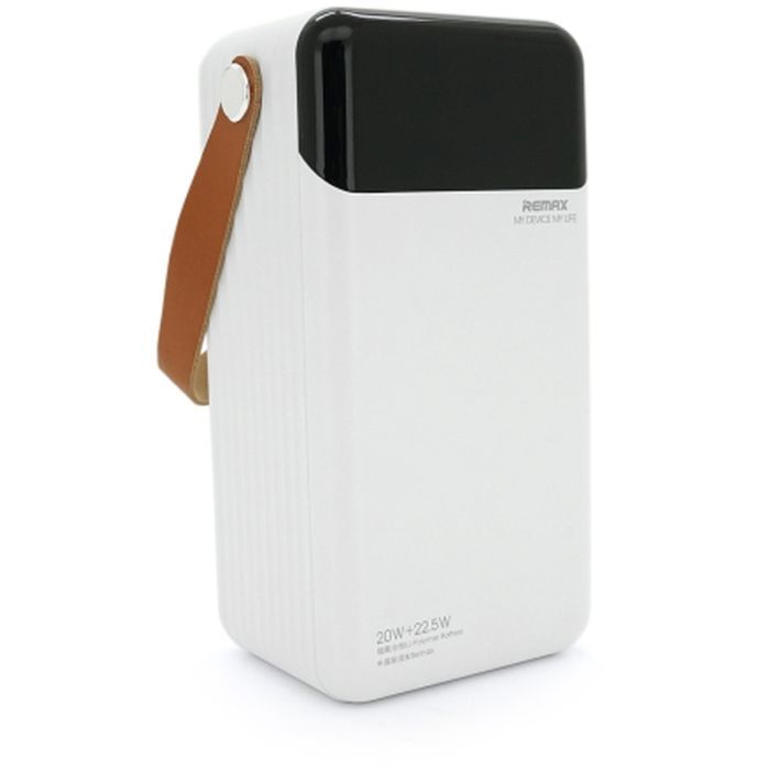 Батарея універсальна Remax 60000mAh, 22.5W, PD+QC, 2*USB+Type-C+Lightning, Black/White (RPP-565)