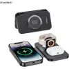 Зарядний пристрій Choetech Wireless magnetic 3-in-1 15W black (T616-F) зображення 2 Зарядний пристрій Choetech Wireless magnetic 3-in-1 15W black (T616-F) зображення 2