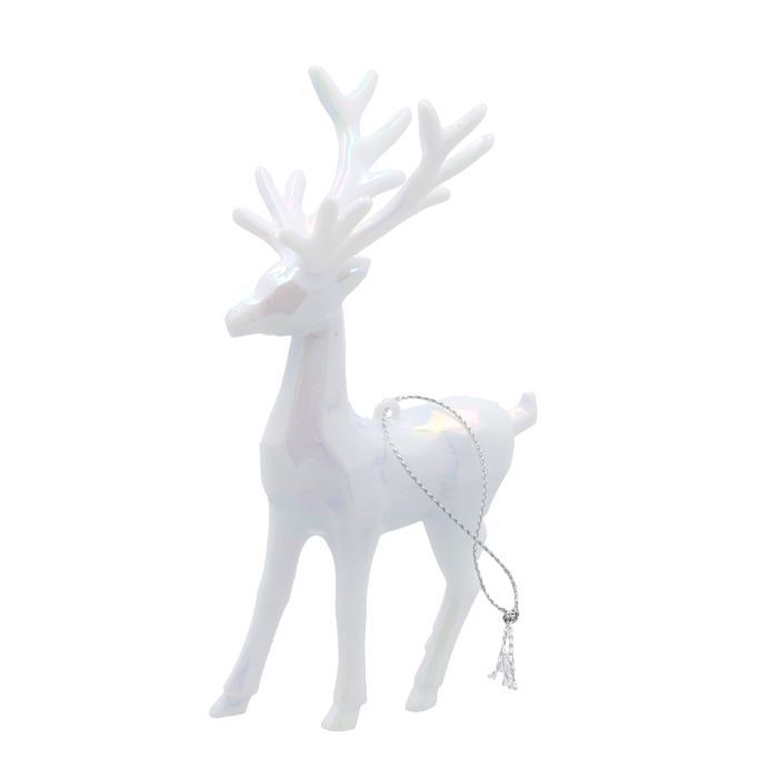 Украшение декоративное Chomik Олень, пластик, білий, 9х15 см (5900779895928) изображение 5