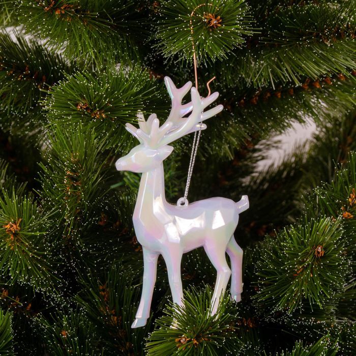 Украшение декоративное Chomik Олень, пластик, білий, 9х15 см (5900779895928) изображение 6
