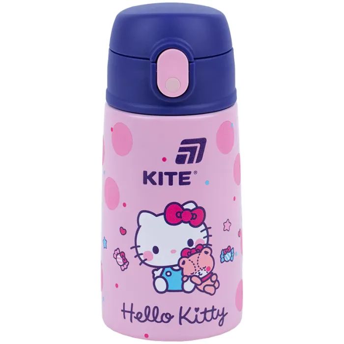Поїльник-непроливайка Kite Hello Kitty термос з трубочкою 400 мл (HK25-1261)