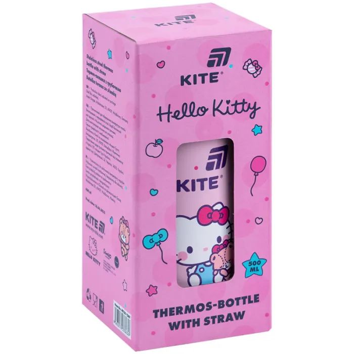 Поїльник-непроливайка Kite Hello Kitty термос з трубочкою 400 мл (HK25-1261) зображення 4