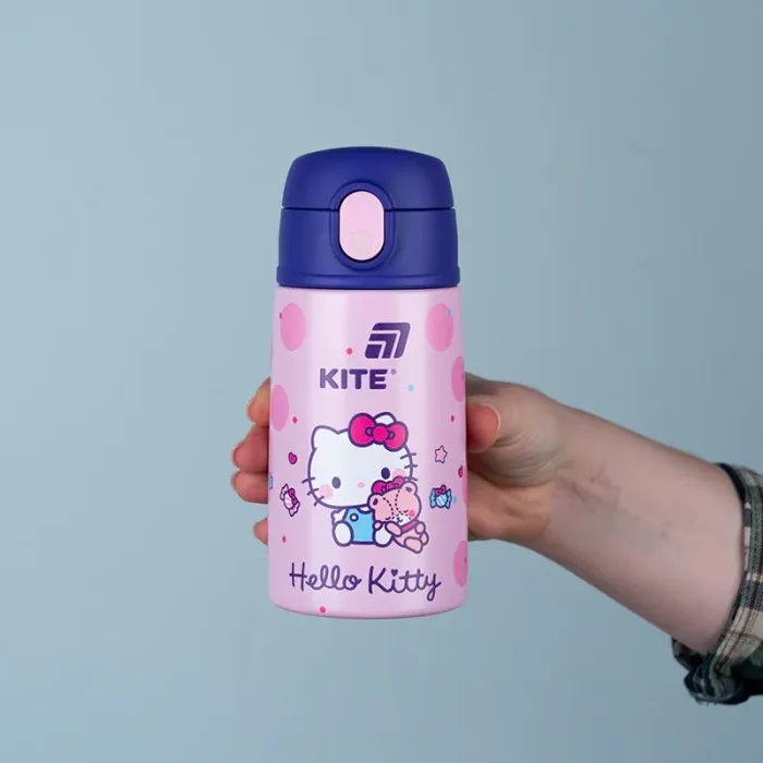 Поїльник-непроливайка Kite Hello Kitty термос з трубочкою 400 мл (HK25-1261) зображення 5