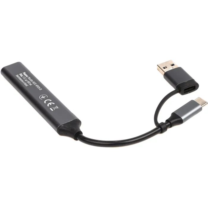 Концентратор Maxxter USB-C + USB-A to 1xUSB 3.0 + 2xUSB 2.0 + 1xUSB-C (HU3C-4P1CN-01) зображення 4