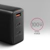 Зарядное устройство AXAGON 1xUSB + 2xUSB-C 100W QC4+ PD3.0 PPS black (ACU-DPQ100) изображение 3