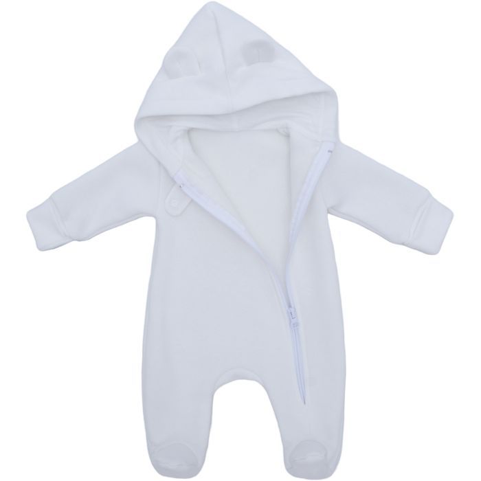 Комбинезон детский HAPPY TOT на молнии с ушками (878-68-cream) изображение 2