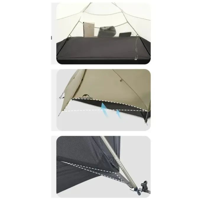 Палатка Naturehike одномісний ультралегкий Mongar UL CNK2550WS016, сірий (6927595770382) изображение 10