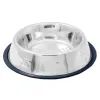Посуда для собак Swastik Industries Миска металлическая на резине с костью 1.4 л (2700000022009)