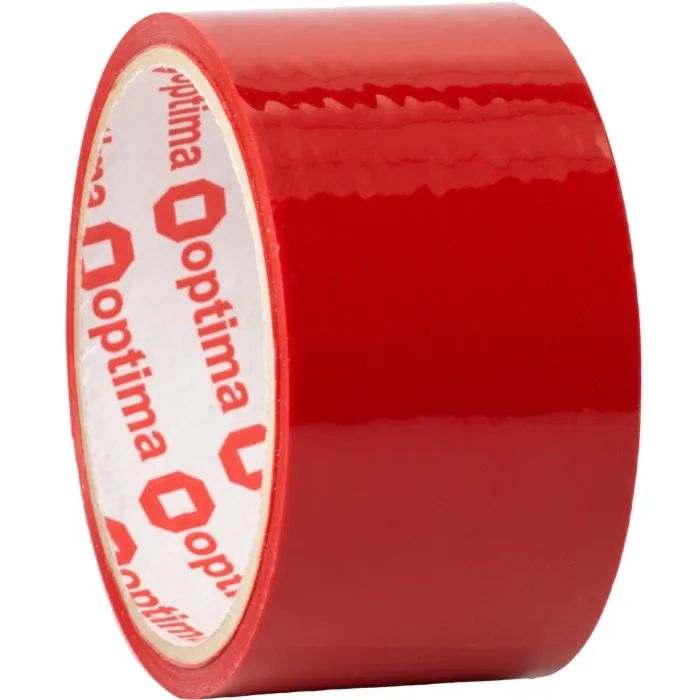 Скотч Optima 48 мм х 30 м, красный (O45304-03)