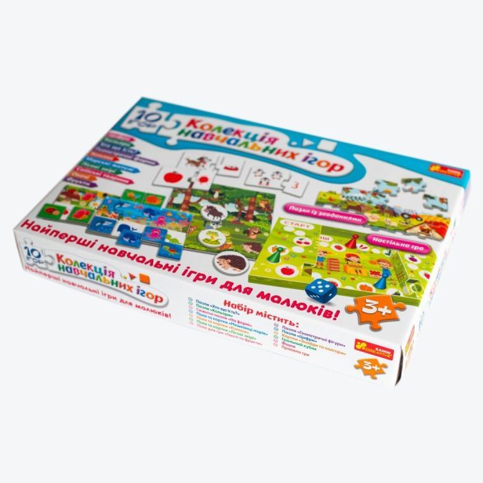 Настольная игра Ранок 10 ИГР. Коллекция обучающих игр (4823076278922) изображение 2