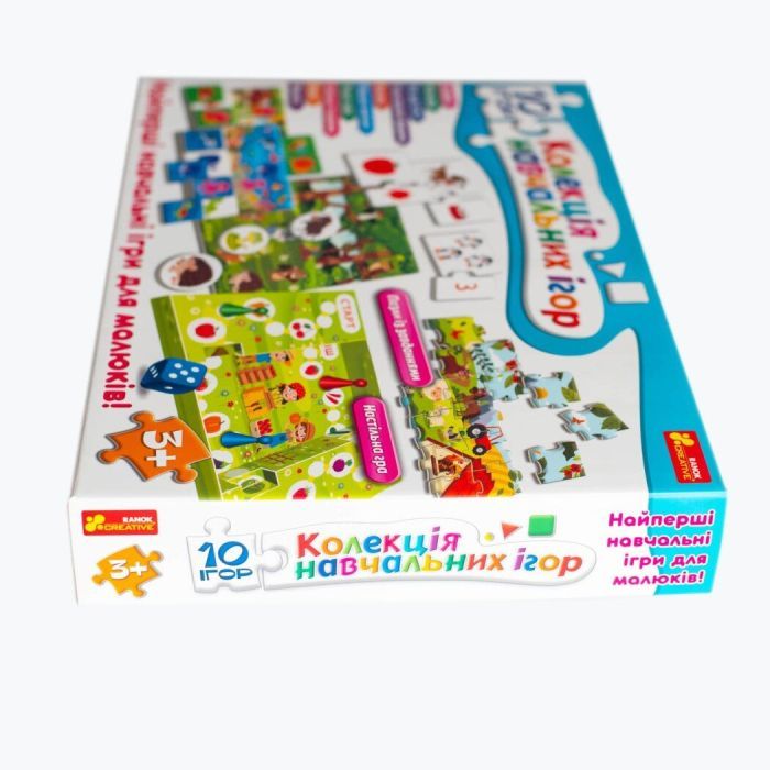 Настольная игра Ранок 10 ИГР. Коллекция обучающих игр (4823076278922) изображение 3