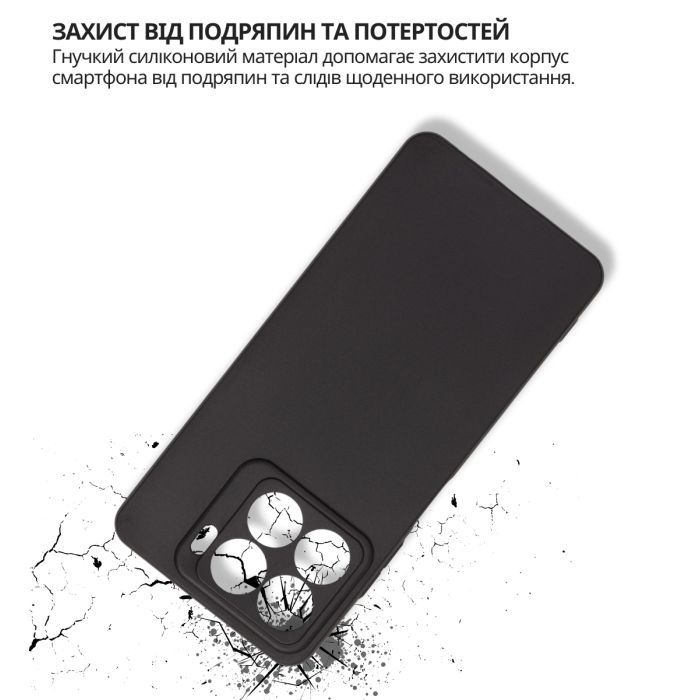Чохол до мобільного телефона BeCover silicone ZTE Blade A56 Black (714935) зображення 4