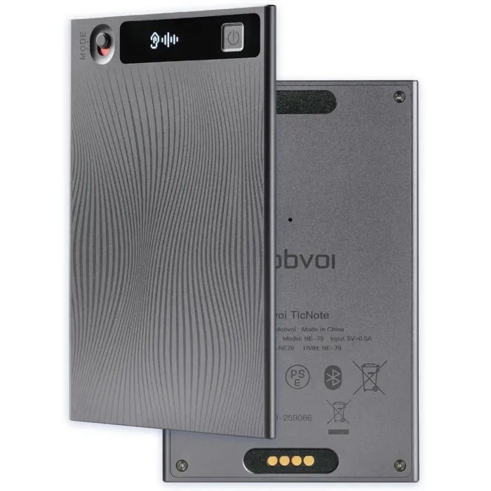 Цифровой диктофон Mobvoi TicNote with IA Shadow 64GB Black (NE-79)