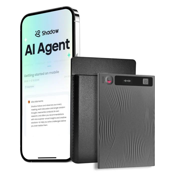 Цифровой диктофон Mobvoi TicNote with IA Shadow 64GB Black (NE-79) изображение 2