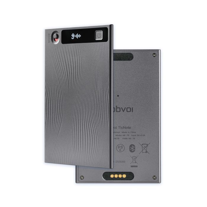 Цифровой диктофон Mobvoi TicNote with IA Shadow 64GB Black (NE-79) изображение 3