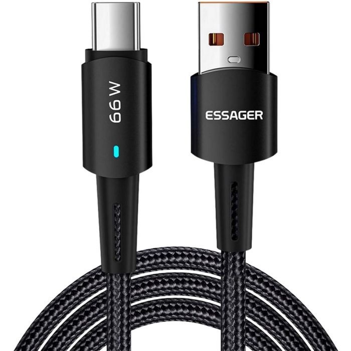 Дата кабель USB 2.0 AM to USB-C 0.5m 6A Essager (EXCT-CGB01)
