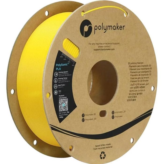 Пластик для 3D-принтера Polymaker PLA HIGH SPEED 1,75mm YELLOW 1kg (PA12006)