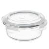 Харчовий контейнер Ardesto Gemini круглий, 0.62л, боросилікатне скло, прозорий (AR1262BRD) зображення 3