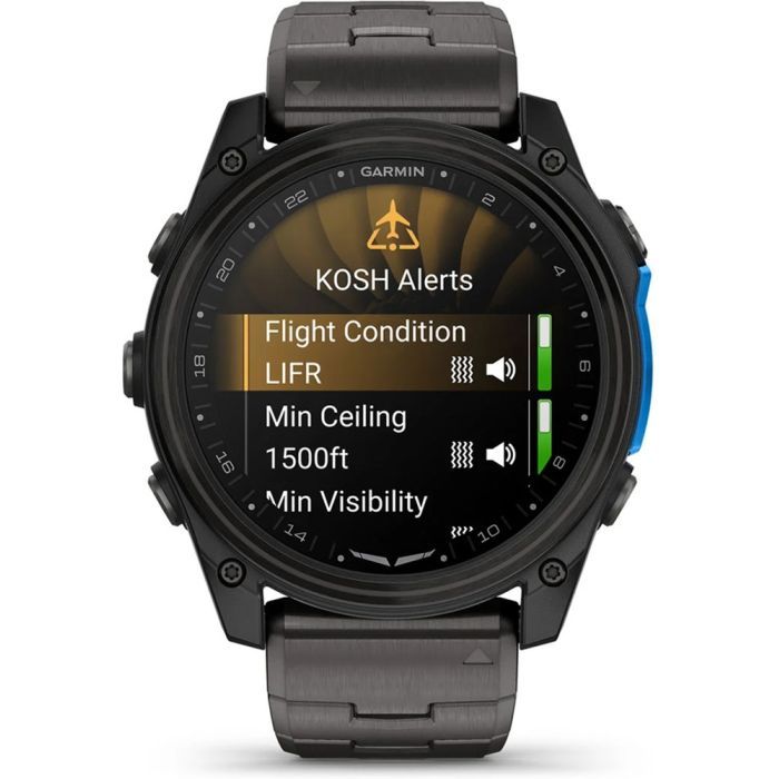 Смарт-часы Garmin D2 Mach 2, 51mm, Saph, CrbnGry Ti/Blk w/TiBd,GPS (010-02905-31) изображение 10