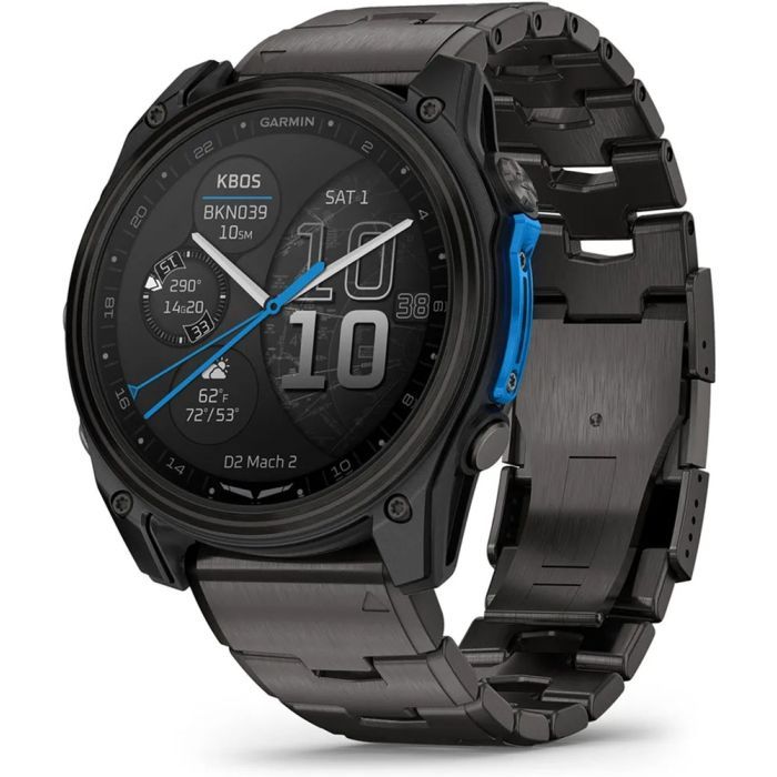 Смарт-часы Garmin D2 Mach 2, 51mm, Saph, CrbnGry Ti/Blk w/TiBd,GPS (010-02905-31)
