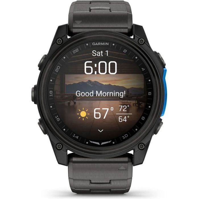 Смарт-часы Garmin D2 Mach 2, 51mm, Saph, CrbnGry Ti/Blk w/TiBd,GPS (010-02905-31) изображение 8