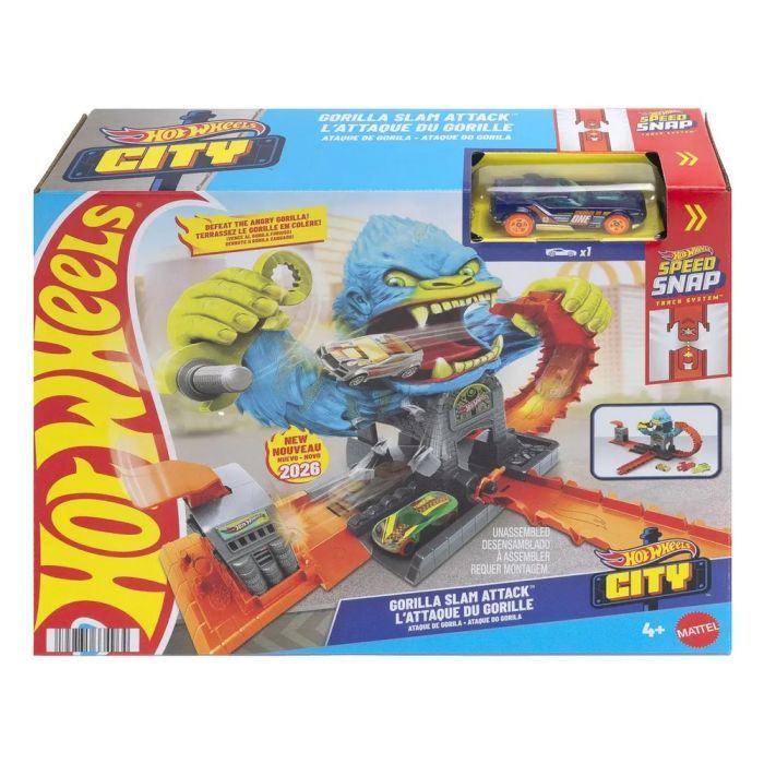 Автотрек Hot Wheels City Атака лютої горили (JHL92) зображення 3