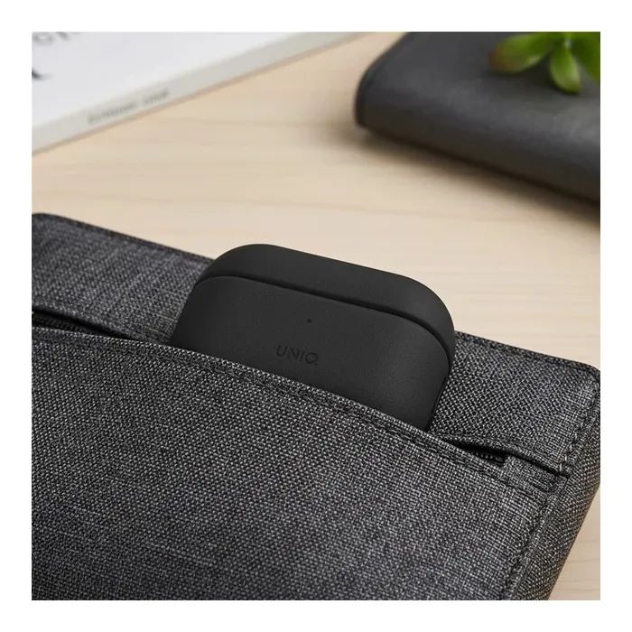 Чехол для наушников Uniq Lyden DS AirPods 4 Dallas Black (8886463691328) изображение 6