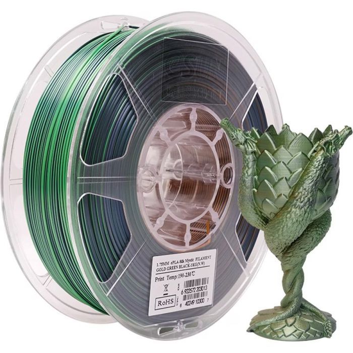 Пластик для 3D-принтера eSUN ePLA-Silk Mystic 1.75мм 1kg CopperPurpleGreen (EPLA-SILKMYSTIC-P175CPG1) изображение 2