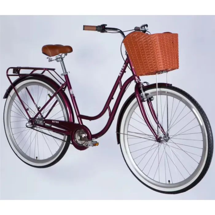 Велосипед Dorozhnik 28" RETRO PH рама-19" ST 2026 малиновий (OPS-D-28-552) зображення 2