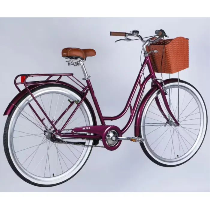 Велосипед Dorozhnik 28" RETRO PH рама-19" ST 2026 малиновий (OPS-D-28-552) зображення 3