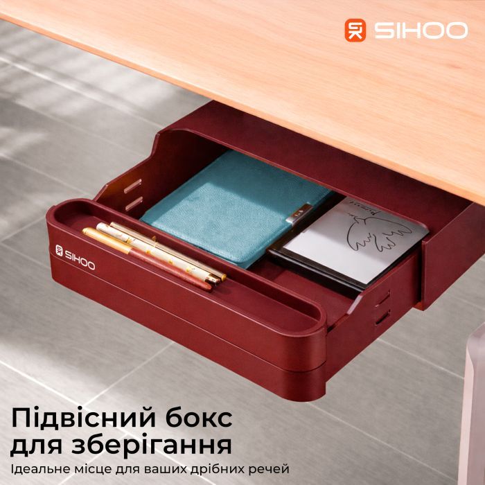 Компьютерный стол Sihoo с электрорегулировкой высоты D07 1.6m Maple/White (D07B-102/D07J-102-AB) изображение 12