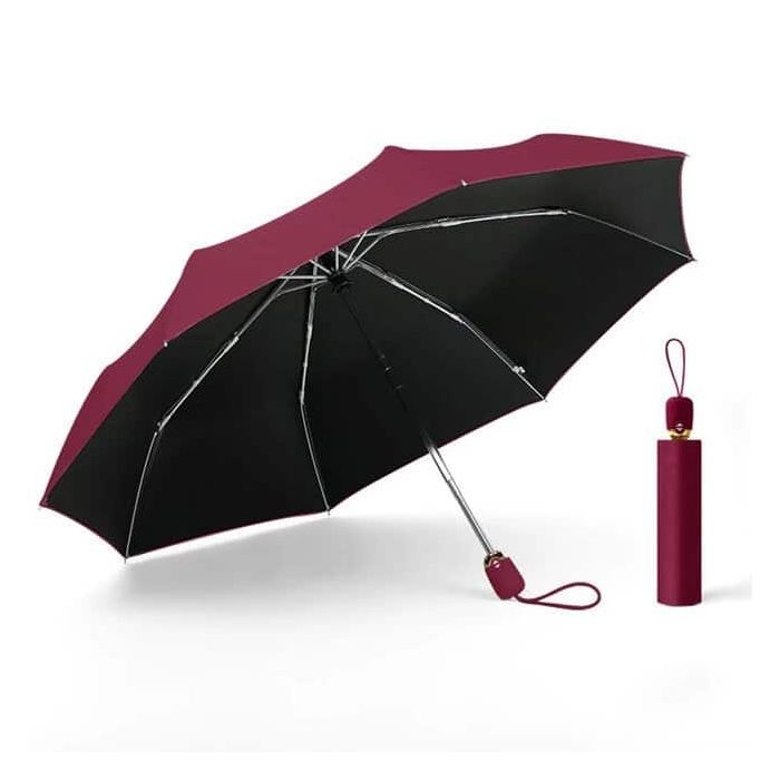 Зонт Krago повний автомат бордовий (umb-3-002)