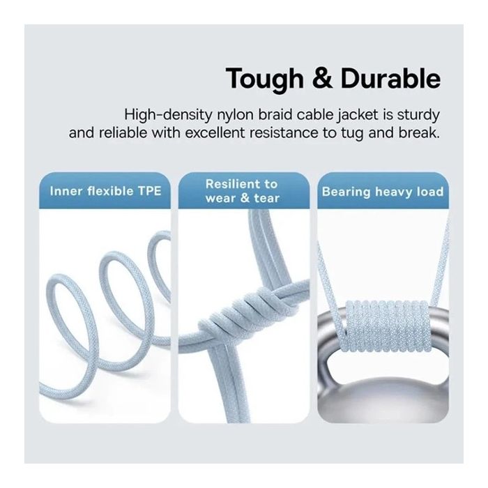 Дата кабель USB-C to USB-C 1.0m 100W black Baseus (1167202) изображение 5