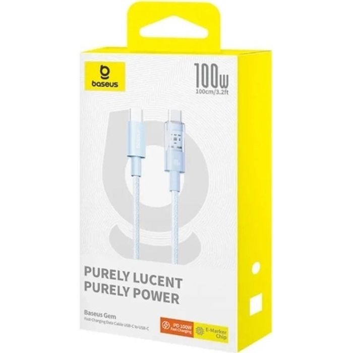 Дата кабель USB-C to USB-C 1.0m 100W black Baseus (1167202) изображение 7