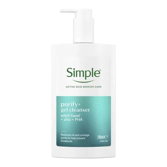 Гель для умывания Simple Purify+ Scope Активный уход 240 мл (8720181705885)