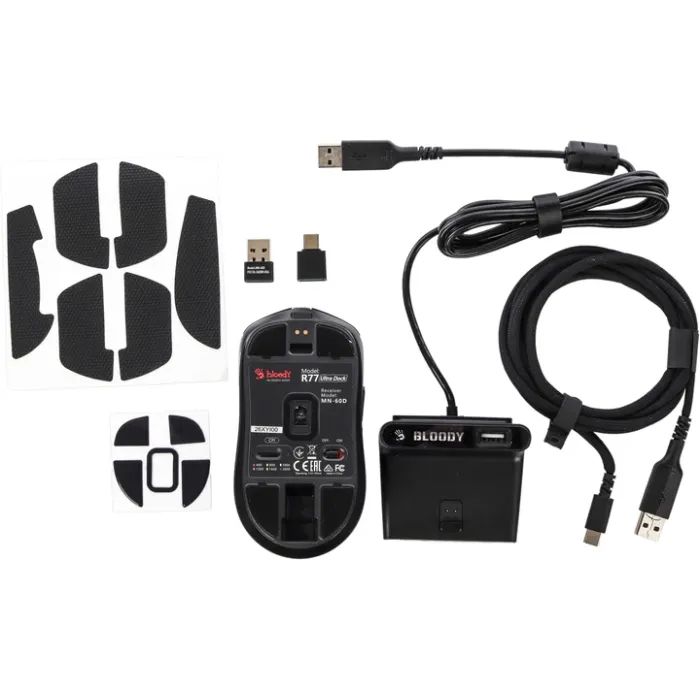 Мышка A4Tech Bloody R77 Ultra Wireless Dock Black (4711421003575) изображение 7