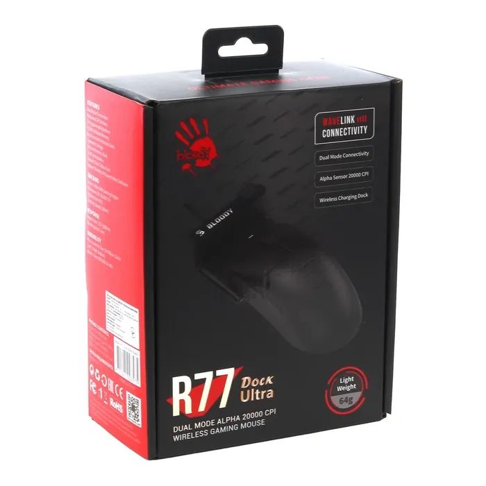 Мышка A4Tech Bloody R77 Ultra Wireless Dock Black (4711421003575) изображение 9