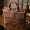 Сумка Vintage Кожаная Коричневая (22673) изображение 5