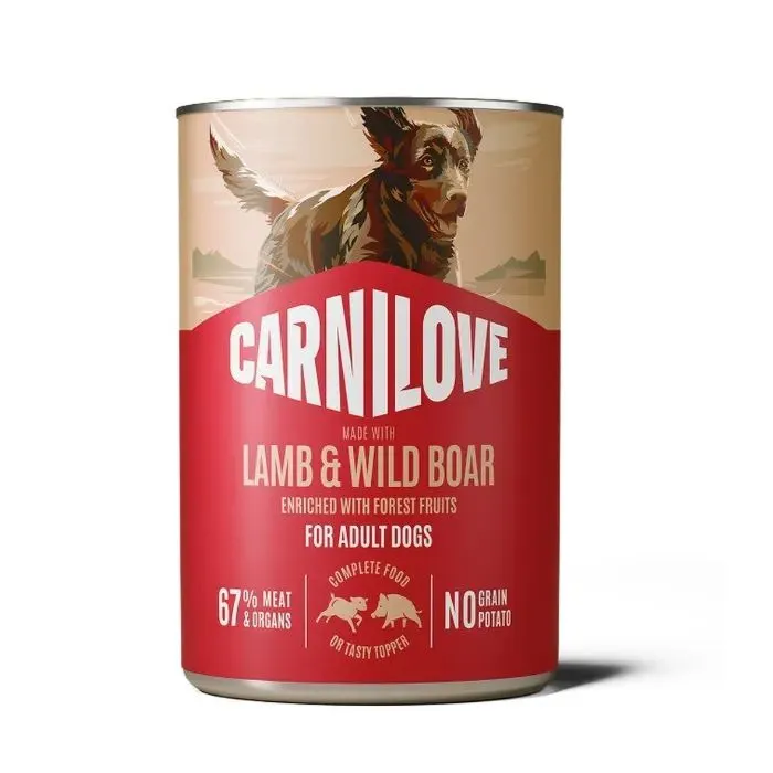 Консерви для собак Carnilove Lamb & Wild Boar 400 г (8595602582822)